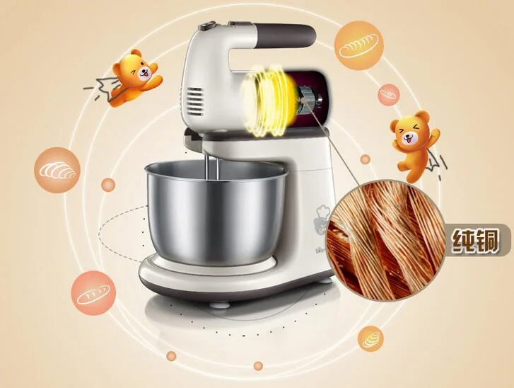 bear Electric dough kneading Bear DDQ-A20D1 electric eggbeater 2L Blender stand Mixer 220v shell breaking